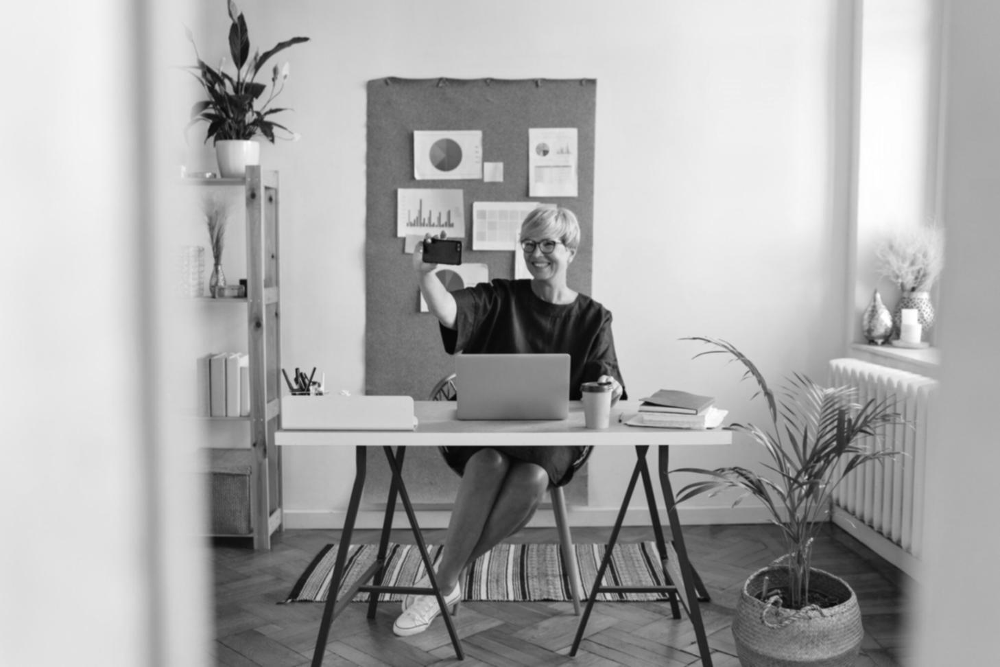 Financial planning workspace with charts and analysis tools